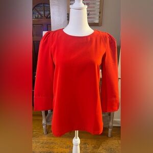 Loft Red Blouse